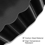 8 Pack Mini Tart Pan 4 Inch with Removable Bottom Fluted Sides Fruit Pans with Nonstick Coating For Pizza Cake Quiche