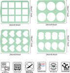 QELEG 4Pcs Cookie Molds Chocolate Chablon Cookies Stencil Mold Set for Cake Decoration QLG116/120HBGJ2393/2396