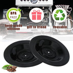 Dianrui 2 Pack Espresso Backflush Cleaning Disc 54mm (with Hole) for Breville Cleaning Disc for Breville Espresso Machine Part BES870XL/878/860/880/810/840/450/500