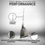 Rattleware Stainless Steel Spoon Twist - Espresso Spoon with Graduated Measure and Scraper Front - Perfect for Precision Coffee Making