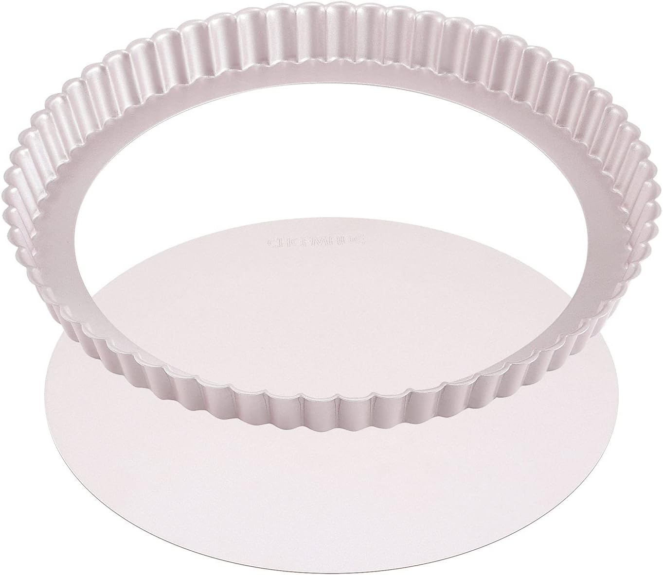 CHEFMADE 11-Inch Round Tart Pan with Removable Loose Bottom, Non-Stick Carbon Steel Quiche Pan for Oven Baking (Champagne Gold)