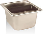 Rattleware Heavy-Duty Stainless Steel Knock Box Espresso Puck Disposal Durable Commercial Grade with Welded Bar Splash Guard All-Stainless Design for Busy Cafes and Home Baristas (6" x 5.5" x 4")
