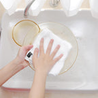 Homaxy 100% Cotton Waffle Weave Kitchen Dish Cloths, Ultra Soft Absorbent Quick Drying Dish Towels, 12 x 12 Inches, 6-Pack, White