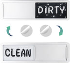 Dishwasher Magnet Clean Dirty Sign，Clean and Dirty Dishwasher Sign，Clean Dirty Magnet for Dishwasher，Dishwasher Clean Dirty Sign,Works for All Dishwashers，Dishwasher Accessories（Silver）