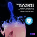 Icicle Cocktail Stirrer, Dry Ice Swizzle Sticks for Smokey Cocktails, Drinks, and Coffee, Glows In The Dark, (Use with Dry Ice), 50 Pack