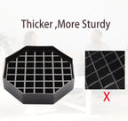 4.1" Octagonal Coffee Drip Tray | Black Plastic Honeycomb Grid Countertop Tray for Coffee, Tea, Wine & Beverage Dispensers,Pack of 2(2, 4.1in)