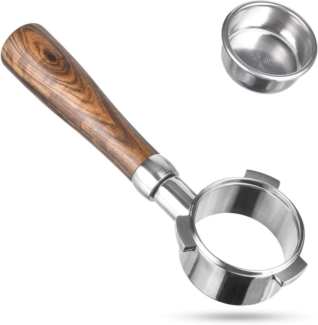 54mm Bottomless Portafilter Compatible with Breville Barista Series and Machines (Filter Basket Included)