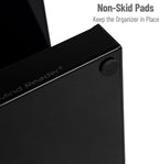 Mind Reader Coffee Tea Utensil and Condiment Station, Countertop Organizer, Coffee Bar, Kitchen, 6"L x 9"W x 16"H, Black