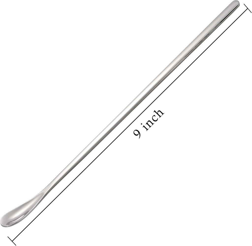 Stainless Steel Cocktail Stir Sticks with Long Handle of 6 Pieces for Coffee & Tea Drinks