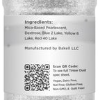 BAKELL Silver Edible Glitter, 45 Grams | TINKER DUST Edible Glitter | KOSHER Certified | 100% Edible Glitter | Cakes, Cupcakes, Cake Pops, Drinks, Dessert Vegan Glitter & Dusts (45g Shaker, Silver)