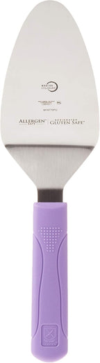 Mercer Culinary Millennia Pie Server/Spatula, 5 Inch x 3 Inch Blade, Purple Handle