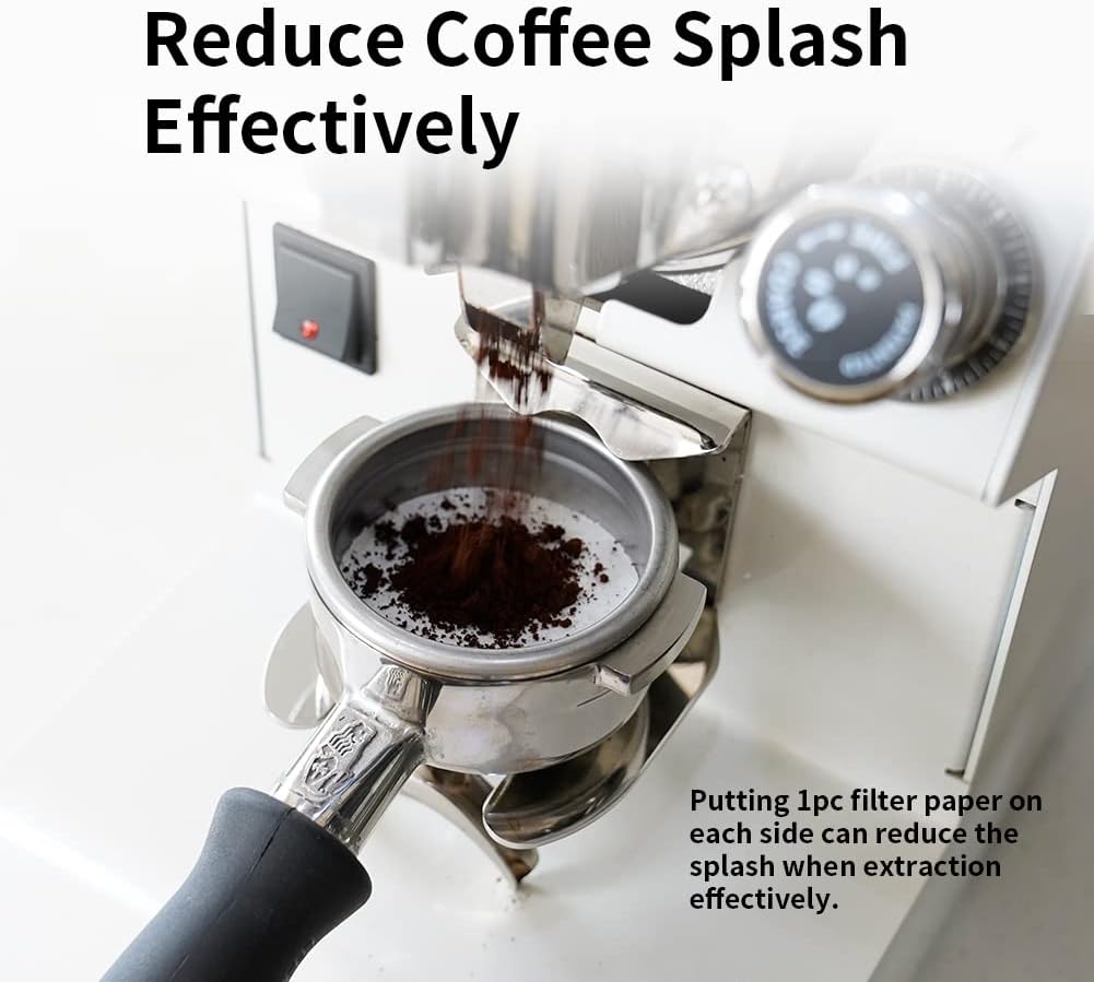 watchget 51mm Espresso Paper Filters - 1000 Pcs Unbleached Coffee Filter Papers for 51mm Portafilter Baskets, Compatible with Espresso Machines and Coffee Maker Accessories