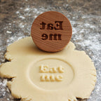 Wood Cookie Stamp, 2.5 Inch (Eat me CS-111)