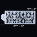 RAYNAG 6 Pieces Cake Stencils Baking Templates Cookie Fondant Cupcake Embossing Mesh Stencil Dessert Decorating Molds, Spray Cake Painting Stencils