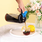 Glass Mason Jar Pitcher with Lid,V-shaped Pour Spout - 1800ml Breastmilk Pitcher for Ice Tea, Cold Brew Coffee, Fridge Water, Breast Milk, Juices, Leak Proof