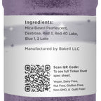 Deep Purple BAKELL Edible Glitter, 45 Grams | TINKER DUST Edible Glitter | KOSHER Certified | 100% Edible Glitter | Cakes, Cupcakes, Cake Pops, Drinks, Dessert Vegan Glitter & Dusts (45g Shaker, Deep Purple)