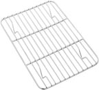 P&P CHEF Cooling Baking Rack Pack of 2, Stainless Steel Cooling Racks for Cooking Baking Roasting Grilling Drying, Dense Wires & Smooth Edge, Easy to clean, Silver, 8.6" x 6.2"