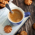 homEdge Mini Procelain Espresso Cup, 4 Ounces / 120 ml Tiny Ceramic Coffee Mugs Demitasse for Espresso, Tea- Set of 6, Navy