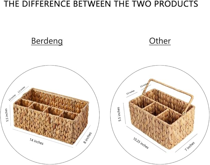 Utensil Caddy, Utensil Basket for Table,Napkin and Utensil Holder, Silverware Caddy, Cutlery Holder, Utensil Holder for Party, Picnic Caddy for Plates and Utensils…