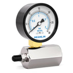 MEANLIN MEASURE 0-30Psi 2" Steel Double Graduated Air Test Pressure gauges, 3/4" FNPT Connection, -3-2-3% Accuracy