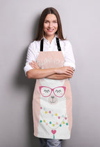 Inspirational and motivational Apron with Alpaca,Cute llama Gllama-rous Unisex Kitchen Bib with Adjustable Neck for Cooking Gardening,Adult Size