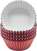 Standard Rose Gold Foil Cupcake Liners Muffin Baking Cups for Party and More, 100-Count