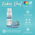 Bakell - Teal Tinker Dust (4g, 1x Mini Spray Pump) Edible Glitter for Food, Desserts, and Beverages!