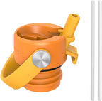 Super Sparrow Insulated Water Bottle - 17 Oz / 25 Oz / 32 Oz - Standard Mouth FlipFlow Flask - BPA Free, Leak Proof Drink Bottle- Ergonomic Straw Water Bottles for Work, Gym, Travel, Sports