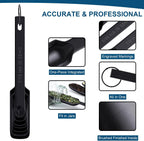 Wildone Black Measuring Cups & Spoons Set of 21 - Includes 7 Stainless Steel Nesting Measuring Cups, 8 Measuring Spoons, 1 Leveler & 5 Mini Measuring Spoons, Ideal for Dry & Liquid Ingredients