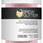 Light Pink BREW GLITTER Edible Glitter For Drinks, Cocktails, Beer, Garnish Glitter & Beverages | KOSHER & HALAL Certified | 100% Edible & Food Grade | Vegan, Gluten, Nut Free (25g, Light Pink)