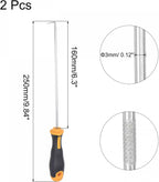 uxcell 90 Degree Pick Hook 9.84" Puller Remover Removal Tool for Oil Seal/O-rings, Gasket, Hose 2Pcs