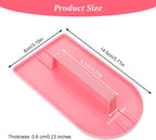 2 PCS Fondant Smoothing Tool, Cake Decoration Icing Smoother, Plastic Fondant Icing Smoother Polisher, Icings Scraper Paddle Tool for Cake Decoration Tools (Pink, Green)
