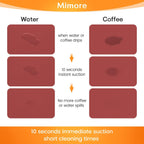 Mimore Red Coffee Bar Mat - 16x24 Inch Absorbent Mat Hides Stains - Fits Under Coffee Maker & Espresso Machine