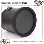 Coffee Tapping Box, Stainless Steel Espresso Floor Container, Waste Coffee Bucket, Barista, And Anti Slip Base Coffee Tools (Silver)