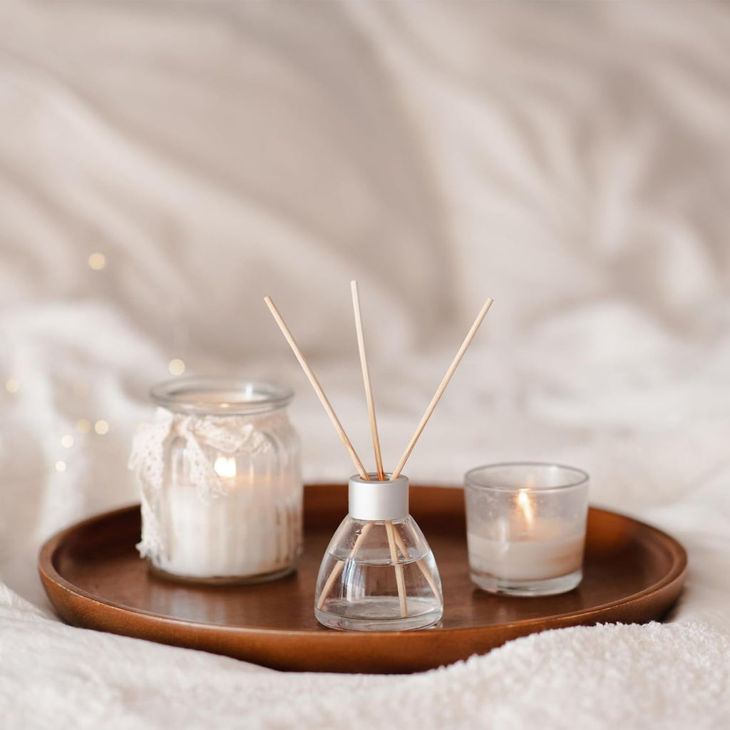 PATIKIL Wood Serving Tray 10x7 Inch Outer Base, Rectangular Decorative Platter for Home Decor Kitchen Table Candle Holder, Brown