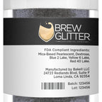 Black Shimmer BREW GLITTER Edible Glitter For Drinks, Cocktails, Beer, Garnish Glitter & Beverages | KOSHER & HALAL Certified | 100% Edible & Food Grade | Vegan, Gluten, Nut Free (25g, Black Shimmer)