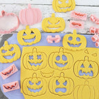 Mini Pumpkin Cookie Cutters, DIY 3d Halloween Raised Design Cookie Stamps, Cookie Cutter Set suitable for Frosting Decoration, Mini Gingerbread Pie Molds, Day of The Dead Decorations (Pumpkin)