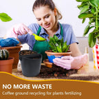 Espresso Knock Box 4.8 Inch Coffee Dump Bin For Coffee Grounds,Coffee Waste Bin with Removable Knock Bar and Non-Slip Base,Shock-Absorbent,Black