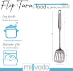 Stainless Steel Cooking Spatula,15 Inch Metal Turner, Kitchen Slotted Flipper For Grills, Camping BBQ’s, Frying Pancakes, Burgers, Large Cookware For the Professional Chef