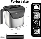 Ourokhome Knock Box Espresso Accessories, The Latest Patented Stainless Steel Espresso Machine Tool for Coffee Ground with Removable Knock Bar, Handle and Lid, Dishwasher safe, 4.8 inch