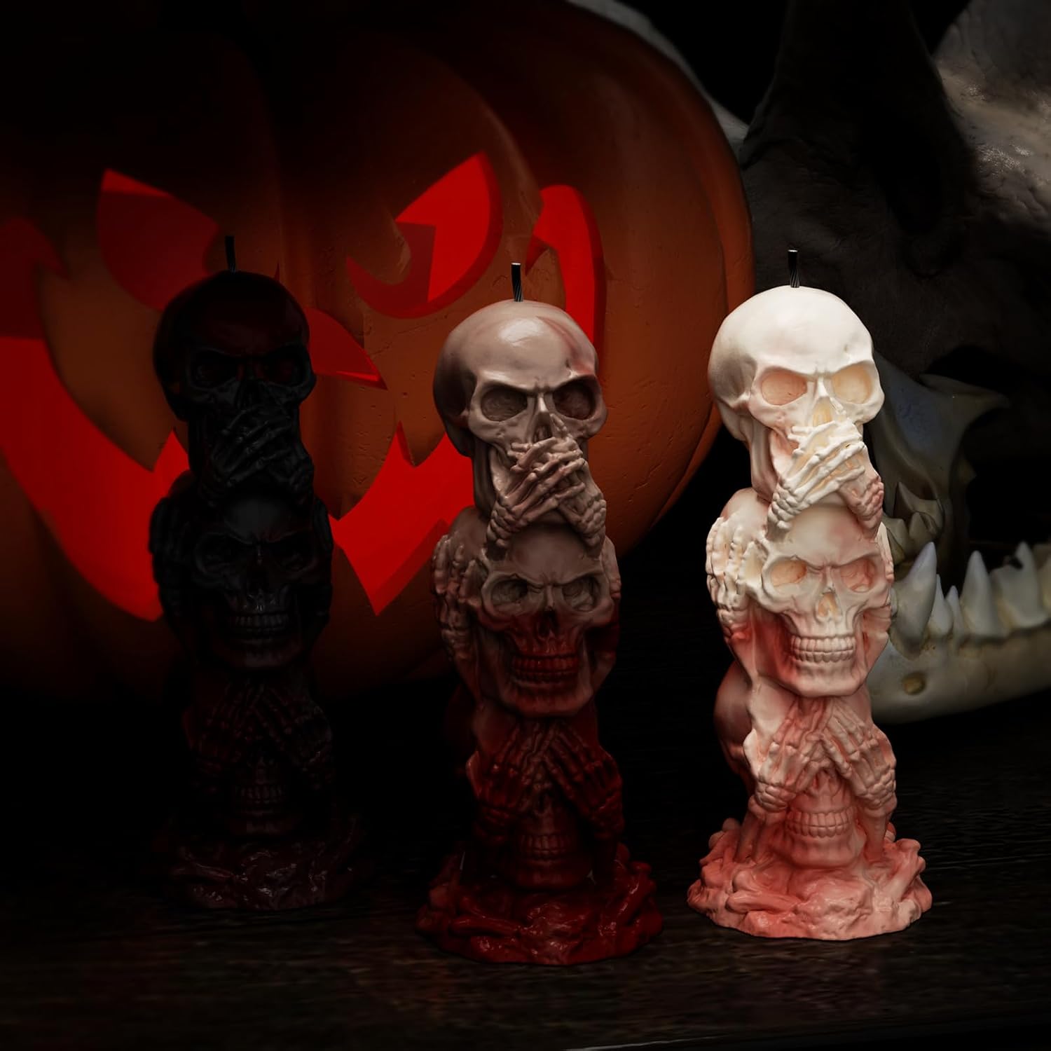 Tower Skull Candle Mold - Skull Resin Casting Mold for Candle Making & Home Decor