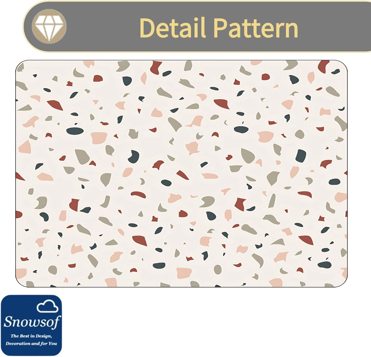 Dish Drying Mat - Absorbent Countertop Mat for Coffee Maker, Expresso Machine, Kitchen Use (01,12''×16'')