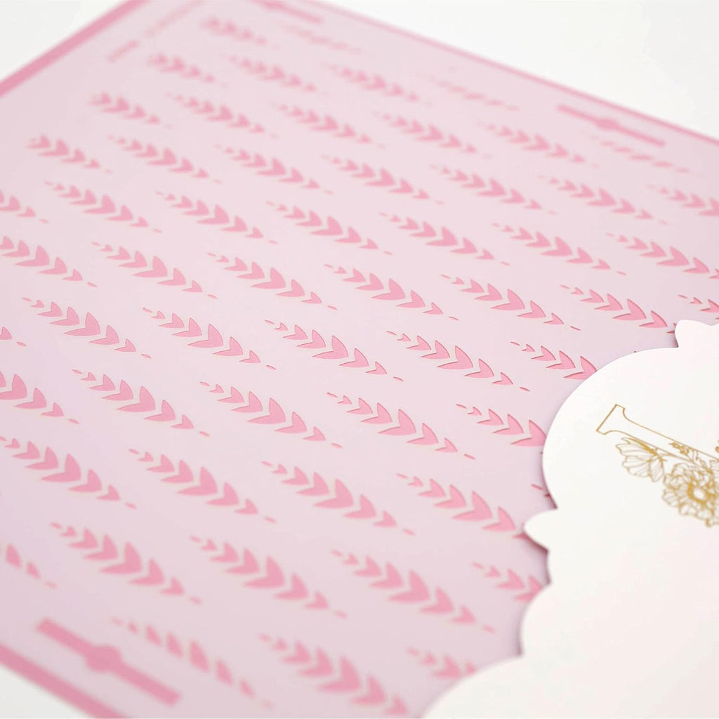 Cake Decorating Stencil for Tall Buttercream Cake, Royal Icing, Ganache, Paint, Airbrush (ARRO)