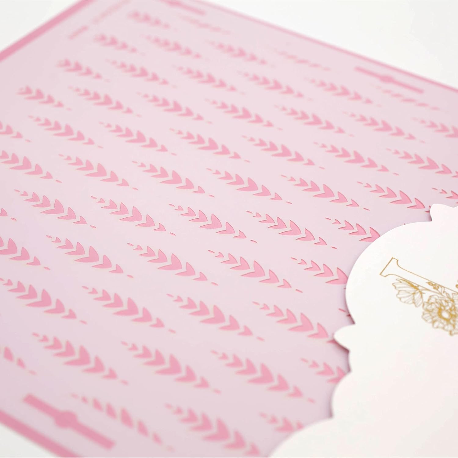 Cake Decorating Stencil for Tall Buttercream Cake, Royal Icing, Ganache, Paint, Airbrush (ARRO)