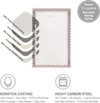 CHEFMADE Rectangle Tart Pan, 7x11-Inch with Removable Loose Bottom Non-Stick Oblong Quiche Bakeware for Oven Baking (Champagne Gold)