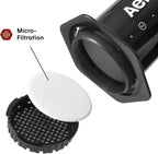 AeroPress Original XL Coffee Press – 3 in 1 brew method combines French Press, Pourover, Espresso. Full bodied, smooth coffee w/out grit or bitterness. Small portable coffee maker for camping & travel