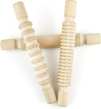 3 pcs 8 Inch Wood Rolling Pin, Great for Children's Play, Arts and Crafts