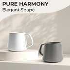 MIAMIO - Coffee Mugs Set of 4 / Large Ceramic Coffee Cups (14 oz) - Mug for Cappuccino, Tea, Espresso - Microwave and Dishwasher Safe - Luxe Collection (Classic Pastel)