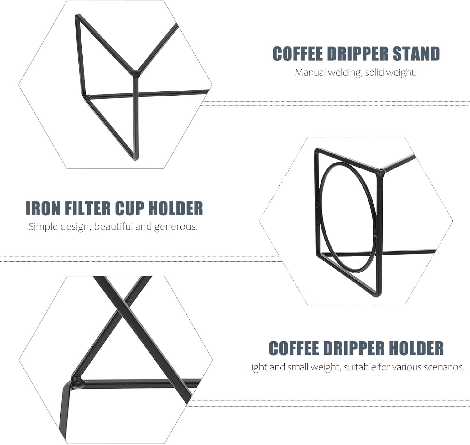 Pour Over Dripper Stand Manual Coffee Filter Maker Pour Over Coffee Holder Filter Cup Holder Tea Strainer Stand for Coffee Beer Drink Maker