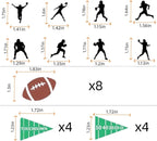 24pcs American football cupcake toppers sports party decorations for football theme party, Football Food Picks for boys' birthday party